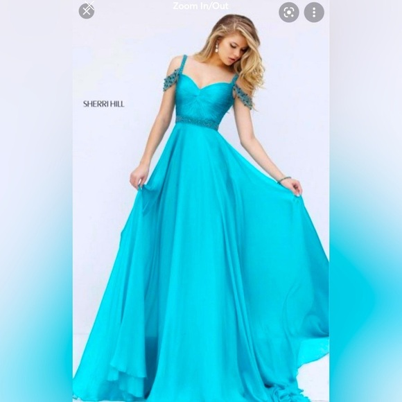 Sherri Hill Periwinkle Prom Dress